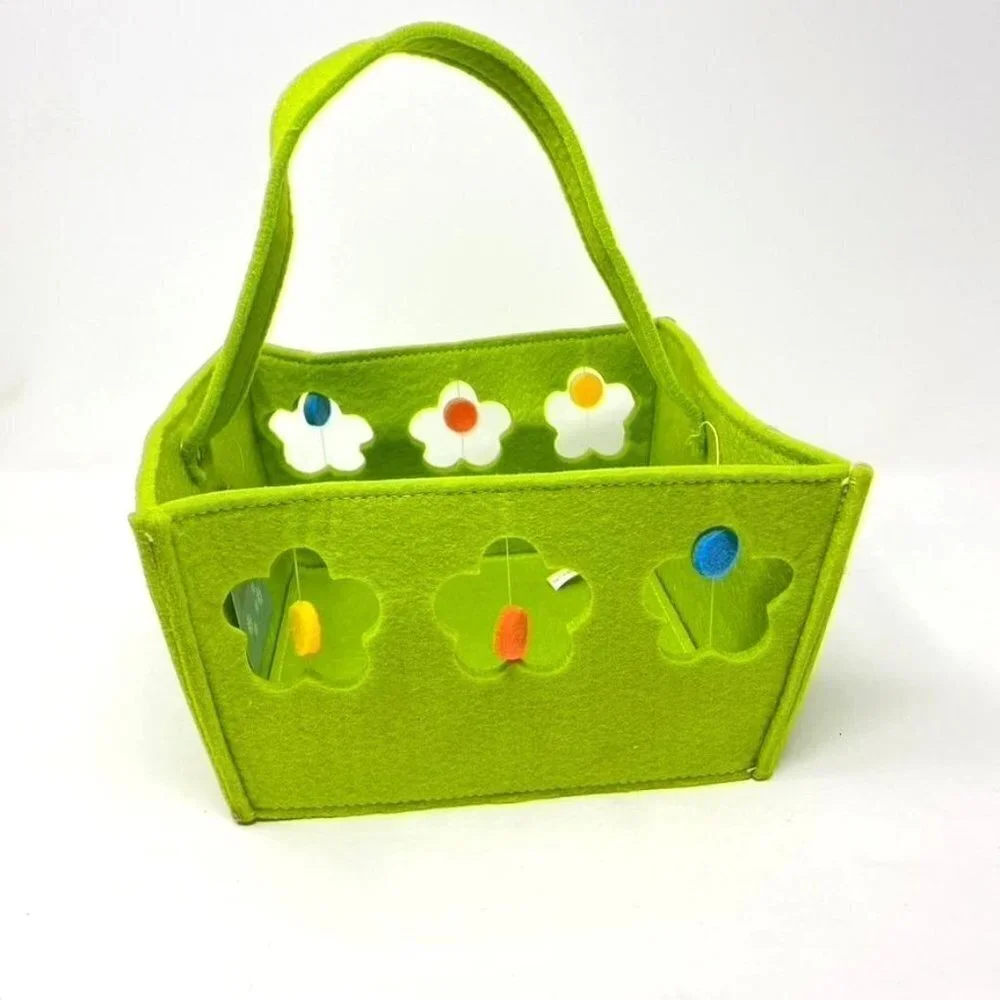 Target Green Felt Square Easter Basket Decor